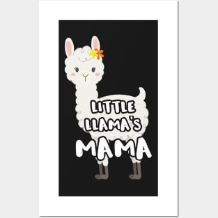 Matching Mother Daughter   Little Llamas Mama Posters and Art